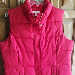 Charter Club Red Lightweight Puffer Vest